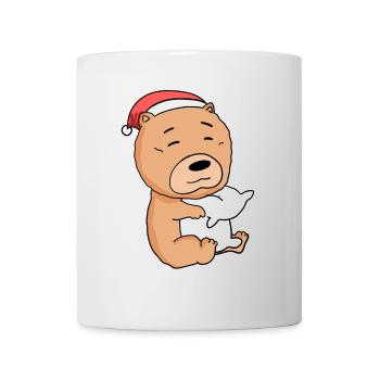 Chow Chow Chien Noël Sommeil Fatigué - Mug blanc - blanc - Devant