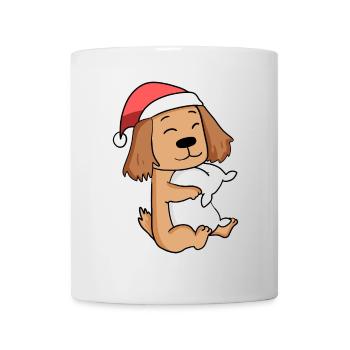 Deutsch Cocker Spaniel Chien Noël Sommeil - Mug blanc - blanc - Devant