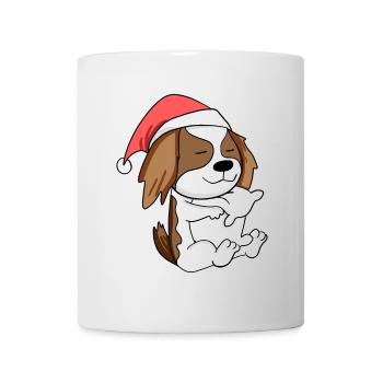 Cavalier King Charles Spaniel Chien Noël - Mug blanc - blanc - Devant