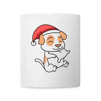 Jack Russell Terrier Dog Christmas Sleep - Mug - white - Front
