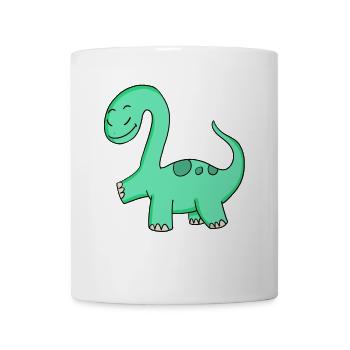 Dinosaur motif - Mug - white - Front