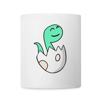 Dinosaur Egg Dino Baby Motif - Mug - white - Front