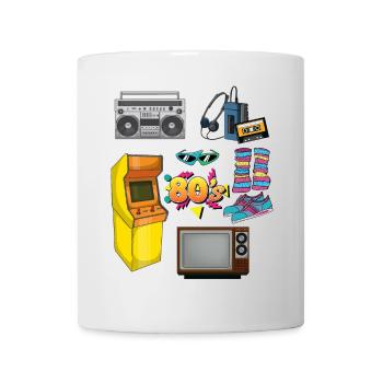 Retro Special 80er Jahre Objekte 1980er - Tasse - Weiß - Vorne