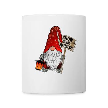 CHRISTMAS GNOME SHOW YOUR BAUBLES - Mug - white - Front