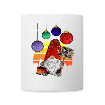 Show your Baubles - Elves Christmas Gnom - Mug - white - Front
