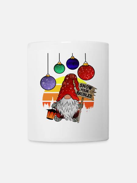 CHRISTMAS GNOMES SHOW YOUR BAUBLES - Tasse - Weiß