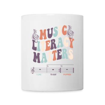 Music Literacy Matters - Tasse - Weiß - Vorne