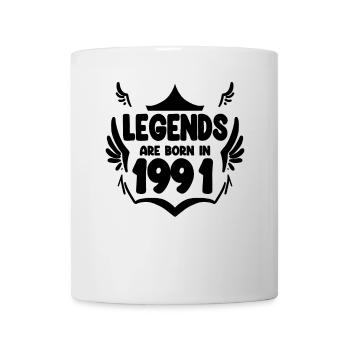 1991 - Jahrgang 1991 - Tasse - Weiß - Vorne