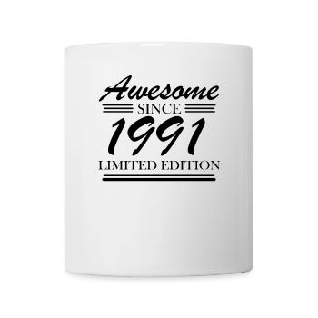 1991 - Jahrgang 1991 - Fantastisch seit 1991 - Tasse - Weiß - Vorne