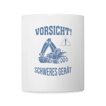 Bagger Baggerfahrer Baugeräteführer Schweres Gerät - Tasse - Weiß - Vorne