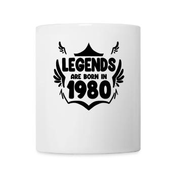 1980 - Jahrgang 1980 - Tasse - Weiß - Vorne