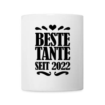 Beste Tante seit 2022 - Tasse - Weiß - Vorne