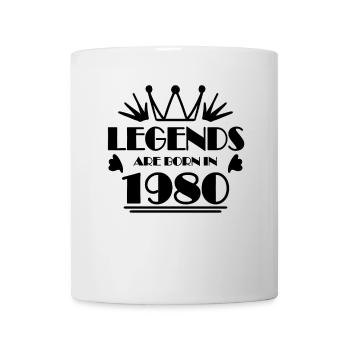 1980 - Jahrgang 1980 - Tasse - Weiß - Vorne