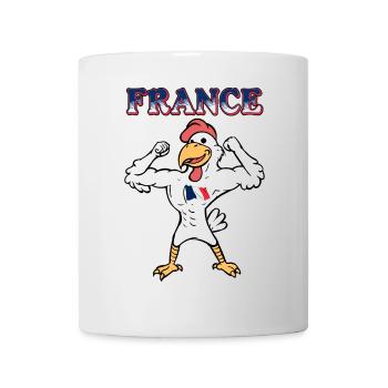 Coq Français Équipe de France de Sport - Mug blanc - blanc - Devant
