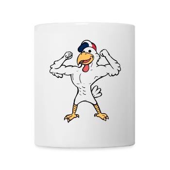 Coq Français Crête Bleu Blanc Rouge Équipe France - Mug blanc - blanc - Devant