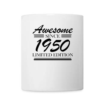 1950 - Jahrgang 1950 - Geburtsjahr 1950 - Tasse - Weiß - Vorne