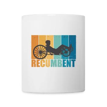Vélo Vintage Retro Cyclisme Couché Cadeau - Mug blanc - blanc - Devant