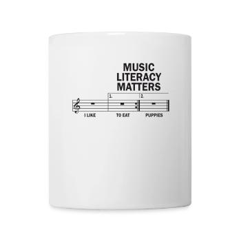Music Literacy Matters - Tasse - Weiß - Vorne