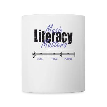 Music Literacy Matters - Tasse - Weiß - Vorne