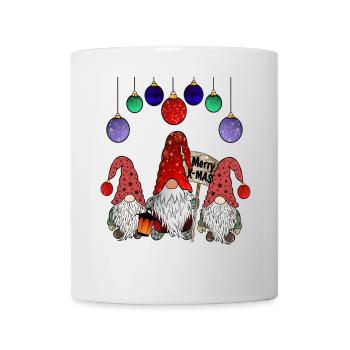 Gnome Familie Weihnachts Wichtel - Tasse - Weiß - Vorne