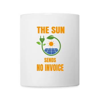 Sun No bill solar system solar power - Mug - white - Front