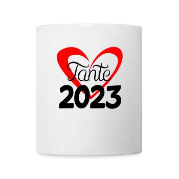 Tante 2023 - Tante werden - Tante Geschenk - Tasse - Weiß - Vorne
