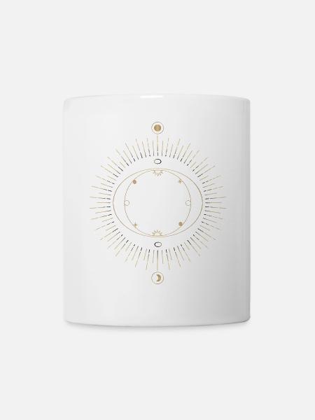 Sonnenring Kreislauf Design - Tasse - Weiß