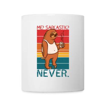 Me Sarcastic Never Sloth Saying - Mug - white - Front