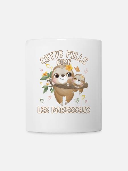 Dieses Mädchen Liebt Faultiere - Tasse - Weiß