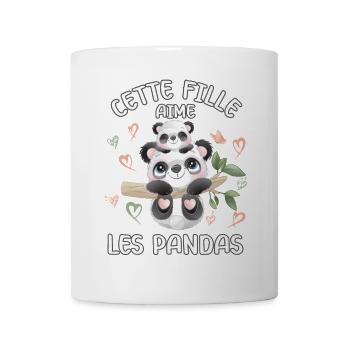 Dieses Mädchen Liebt Pandas - Tasse - Weiß - Vorne
