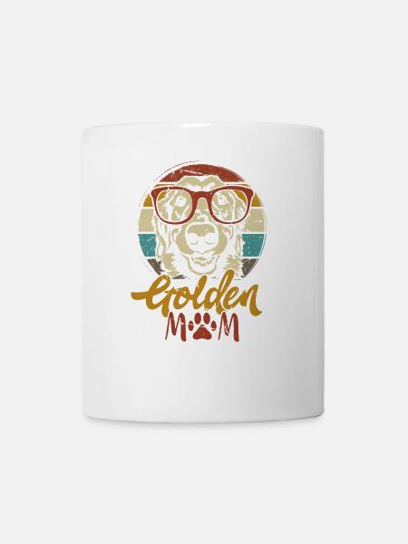 Golden Retriever Golden Mom Dogs Mama Mistress - Mug blanc - blanc