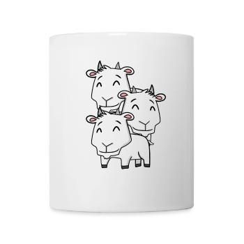 Niedliche Ziegen - Ziege - Tasse - Weiß - Vorne