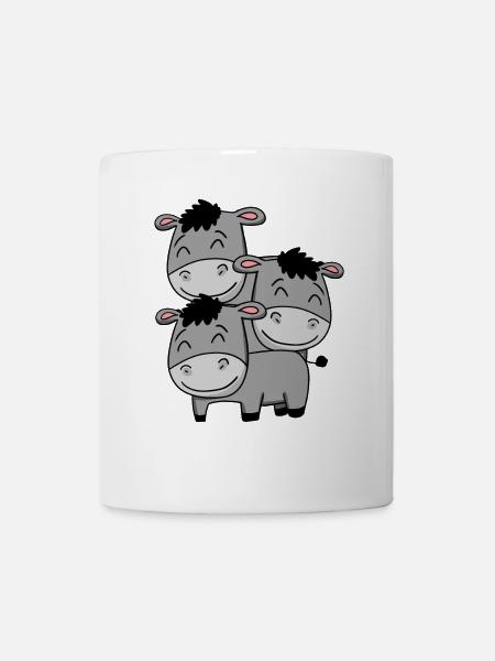 Niedliche Esel - Tasse - Weiß