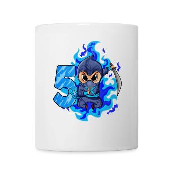 5. Geburtstag Junge 5 Jahre alt Ninja - Tasse - Weiß - Vorne
