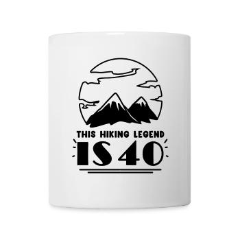 Wandern 40. Geburtstag Wanderer 40 Jahre alt - Tasse - Weiß - Vorne