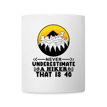 Wandern 40. Geburtstag Wanderer 40 Jahre alt - Tasse - Weiß - Vorne