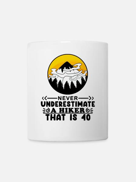 Wandern 40. Geburtstag Wanderer 40 Jahre alt - Mugg - vit