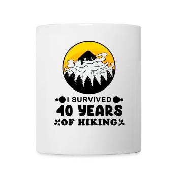 Wandern 40. Geburtstag Wanderer 40 Jahre alt - Tasse - Weiß - Vorne