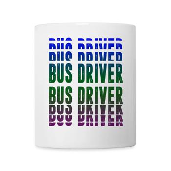 Conception du chauffeur de bus - Mug blanc - blanc - Devant
