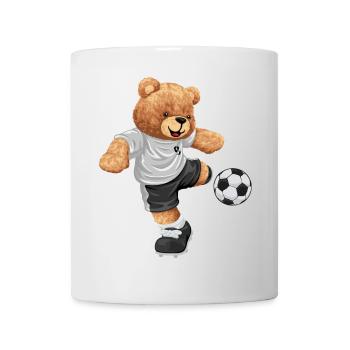 Teddy botteur en look football - Mug blanc - blanc - Devant