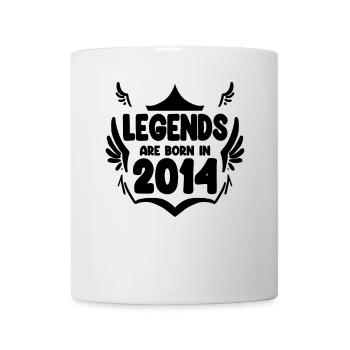 2014 - Jahrgang 2014 - Baujahr 2014 Geschenk - Tasse - Weiß - Vorne