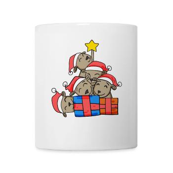 Christmas Christmas Tree Kangaroo Kangaroos - Mug - white - Front
