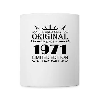 1971 - Baujahr 1971 - Jahrgang 1971 - Tasse - Weiß - Vorne