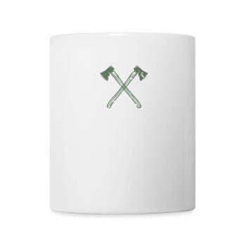 Axe crossed axes - Mug - white - Front
