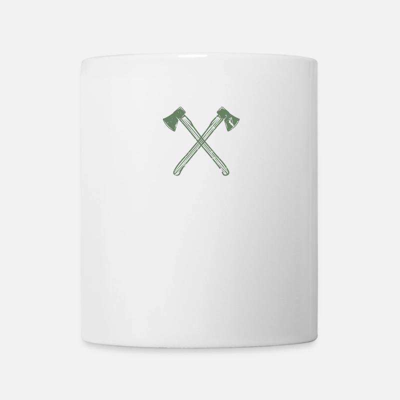 Axt gekreuzte Äxte - Tasse - Weiß