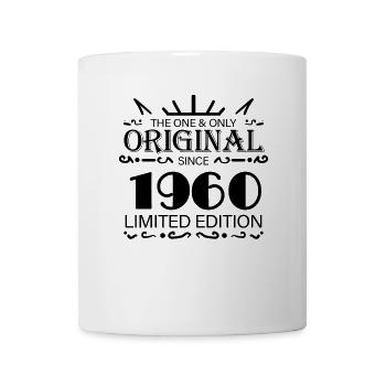 1960 - Baujahr 1960 - Jahrgang 1960 - Tasse - Weiß - Vorne
