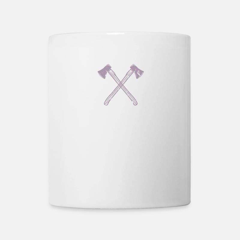 Axt gekreuzte Äxte - Tasse - Weiß