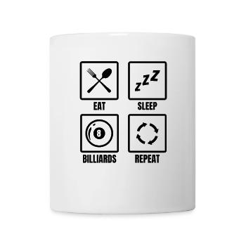 Pool billiards player - Mug - white - Front