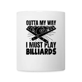 Funny billiard player - Mug - white - Front