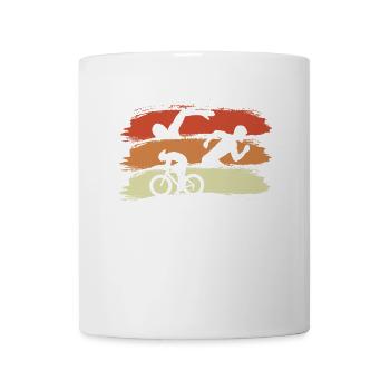 Triathlet Veranstaltung - Tasse - Weiß - Vorne